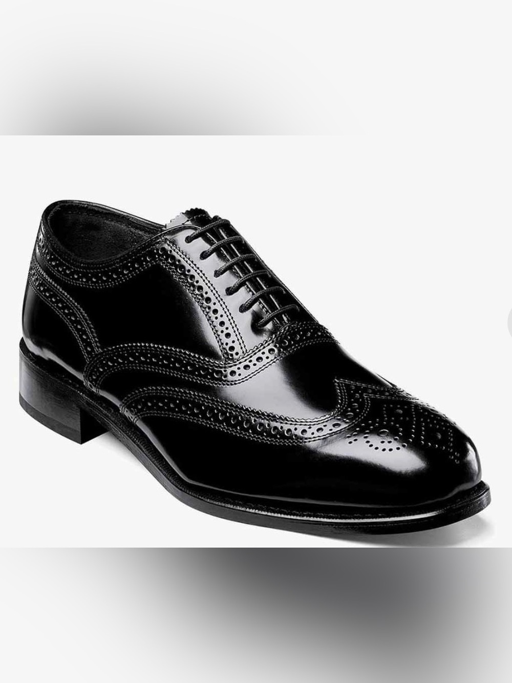 Florsheim Classic Black Wingtip Dress Shoes - Men